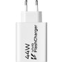 Vivo Cargador de Pared FlashCharger 44W Blanco - 5434820 - Modelos V40 SE 5G, V40 5G, V40 Lite 5G, Y28, V29 Lite 5G - Tecnología FlashCharge - 11V/4A Máx.